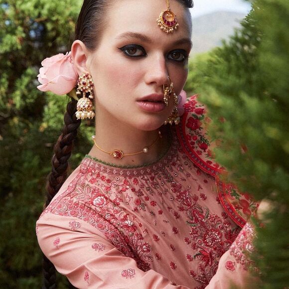 HUSSAIN REHAR PAKISTANI AUTHENTIC DESIGNER DRESS READY TO WEAR 2024 PRET 3 PIECE - Picture 6 of 16